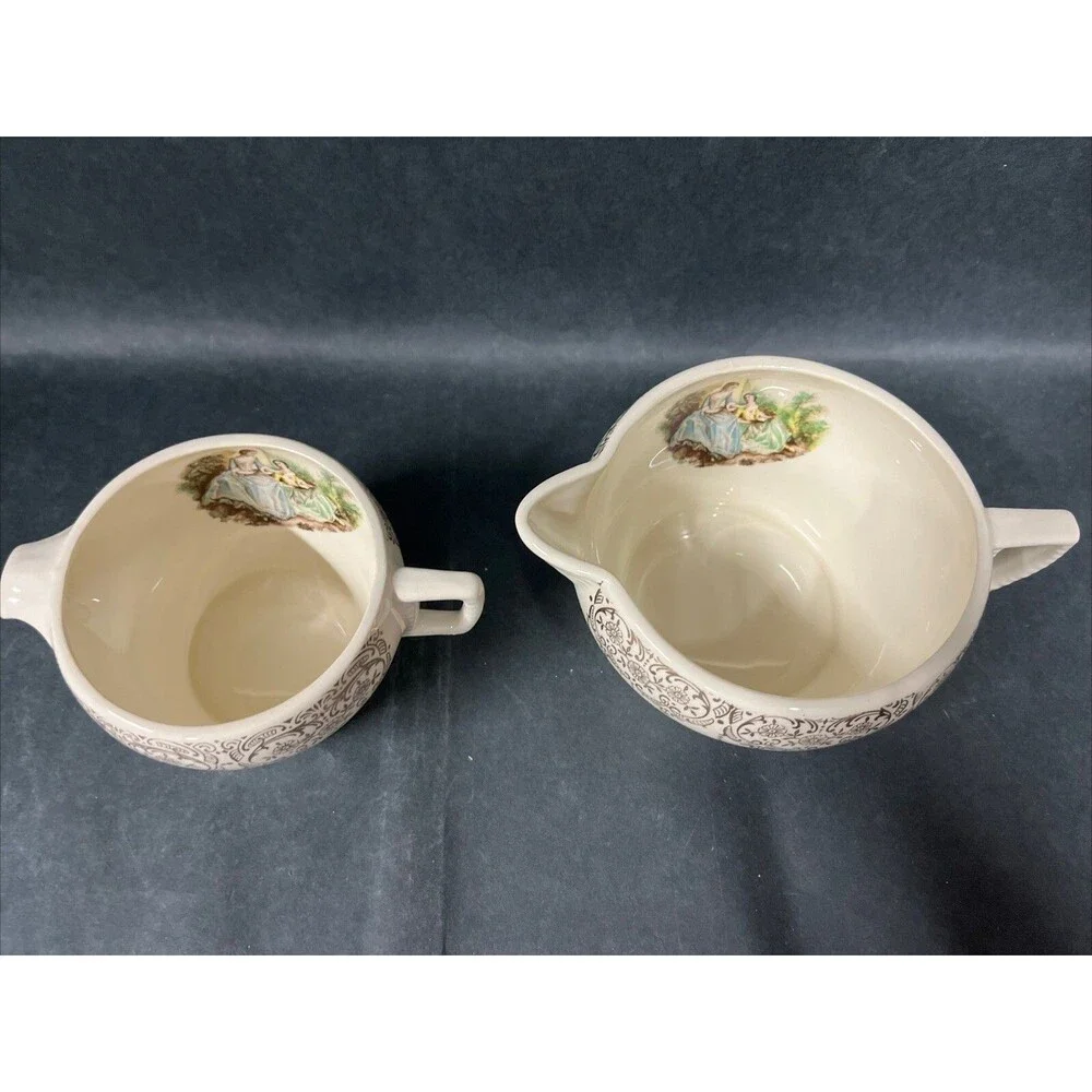 VTG Rare American Limoges Triumph China D’or Milk/ Creamer #1T-S284 22k Gold‎